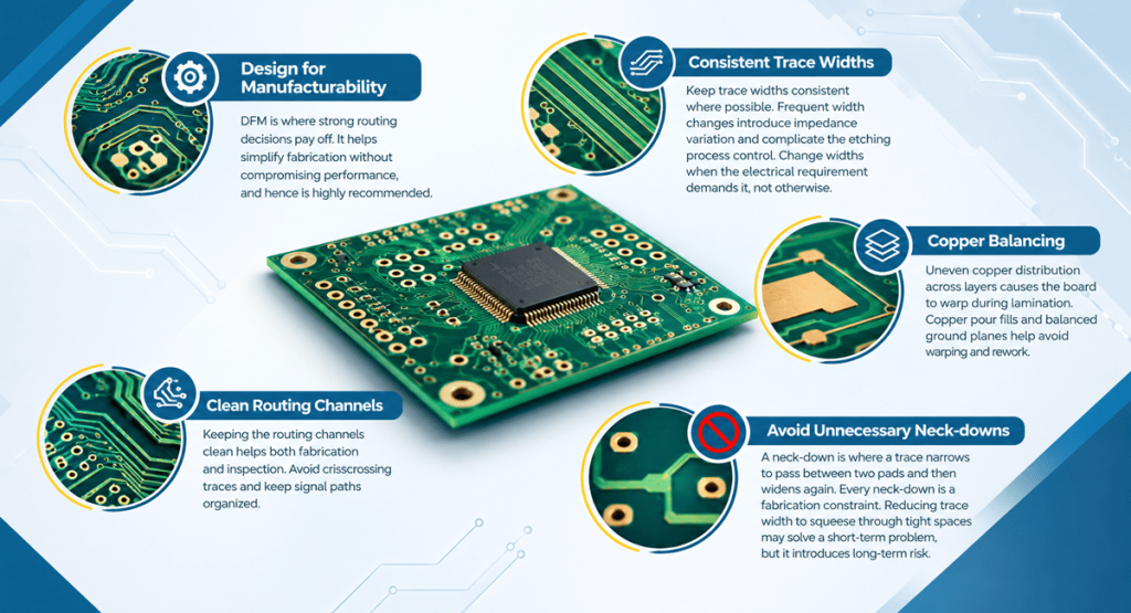PCB Routing Best Practices for Manufacturability