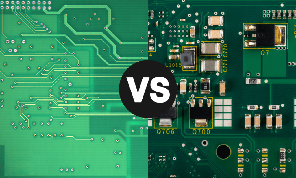 PCB Bare Board vs Assembled PCB